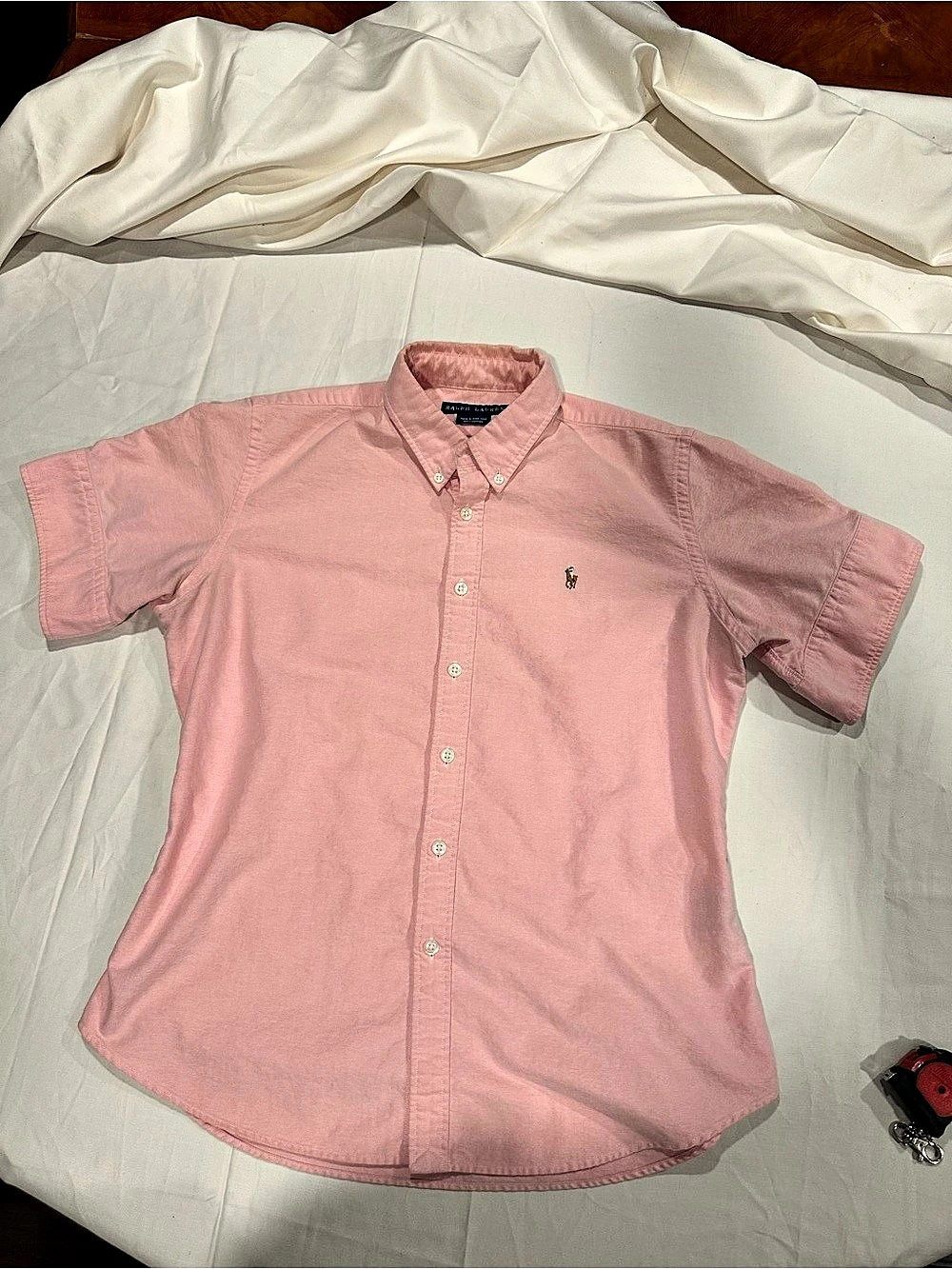 Ralph Lauren Pink Cotton Button Down Shirt Size 12
